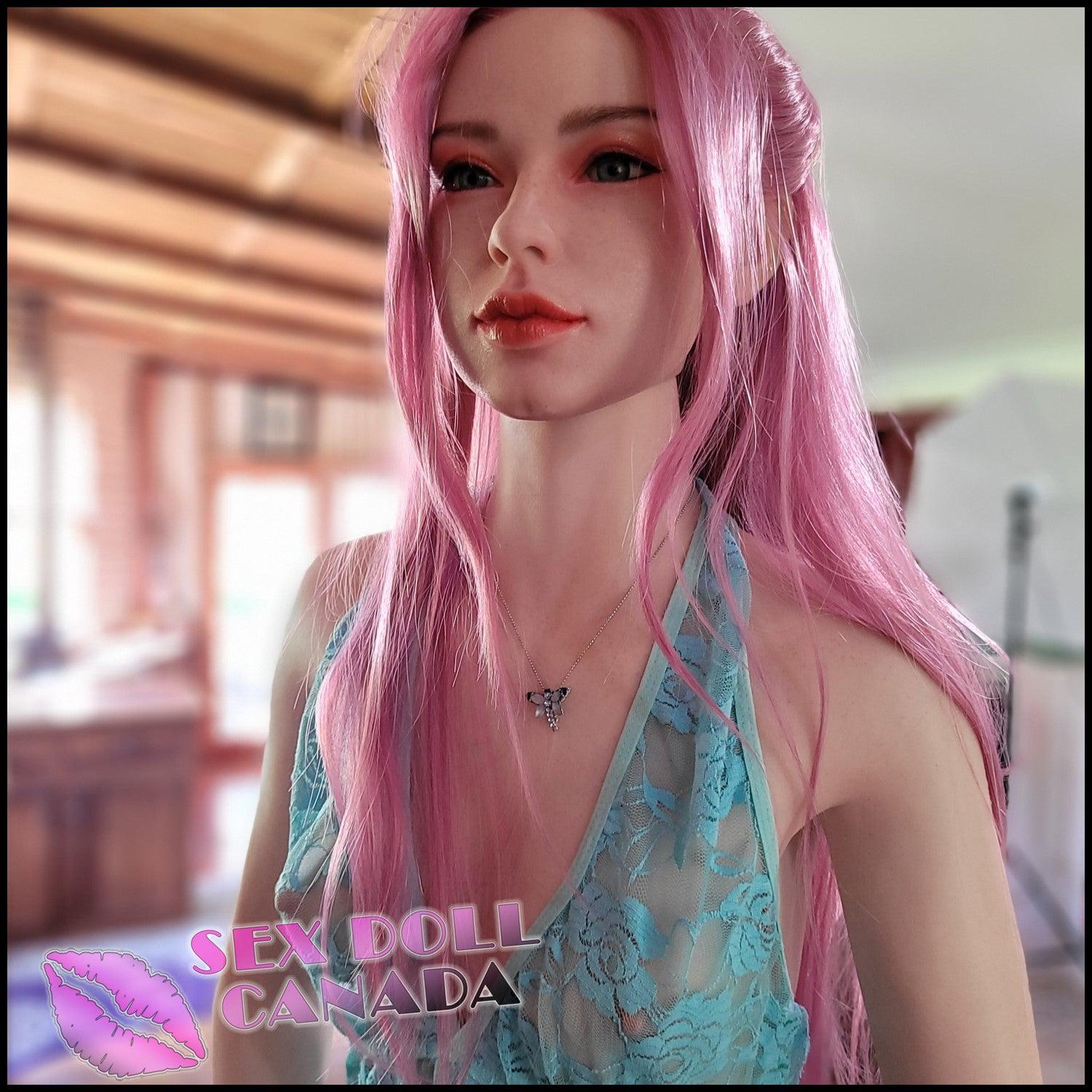 Starpery Realistic Sex Doll Pink Purple Hair Tall Long Legs Small Tits Boobs