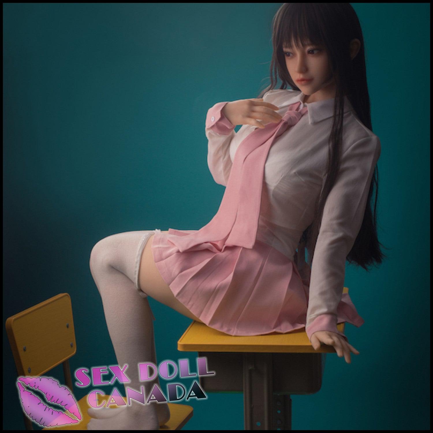 Sanhui Dolls Realistic Sex Doll Tall Long Legs Black Hair Huge Tits Boobs