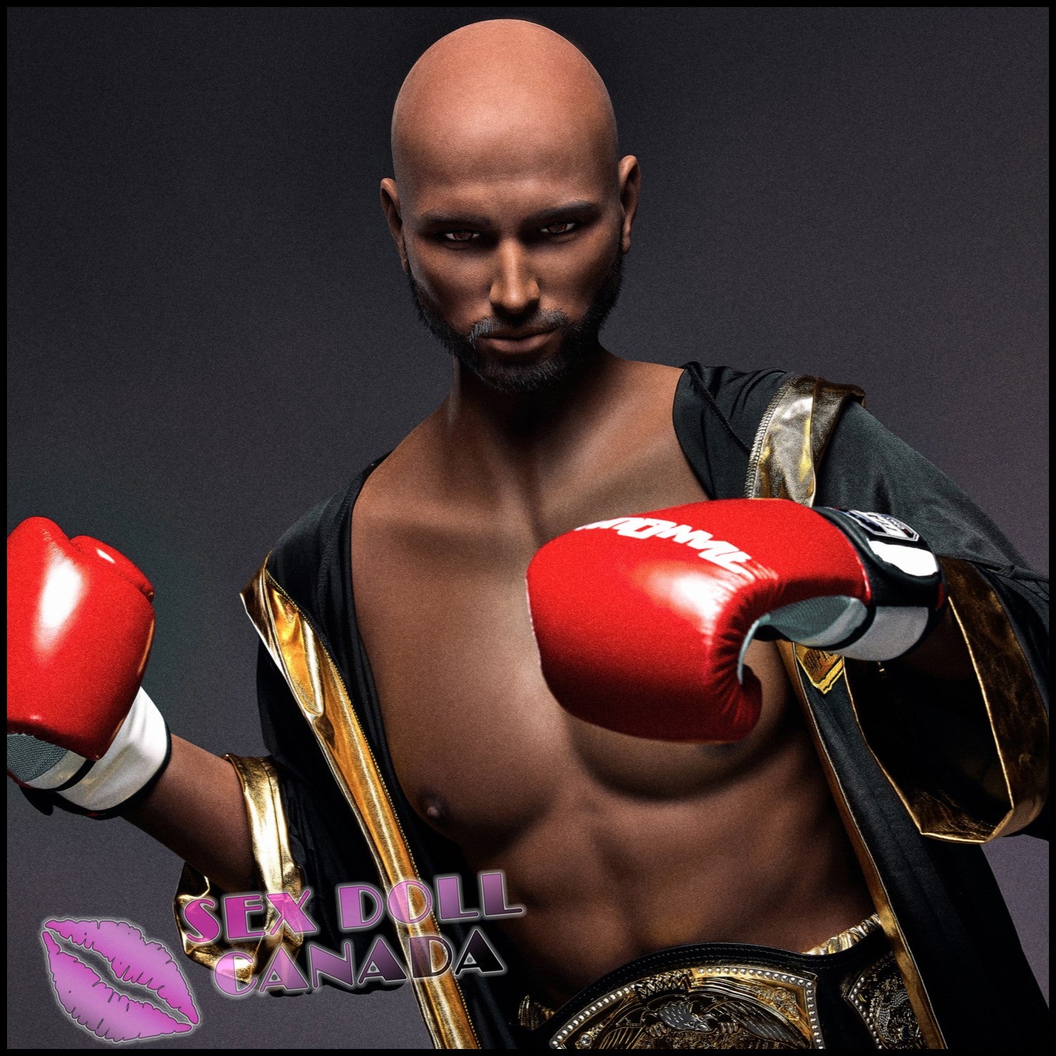 IRONTECH Realistic Sex Doll Black Ebony African Huge Tits Boobs Fit Athletic