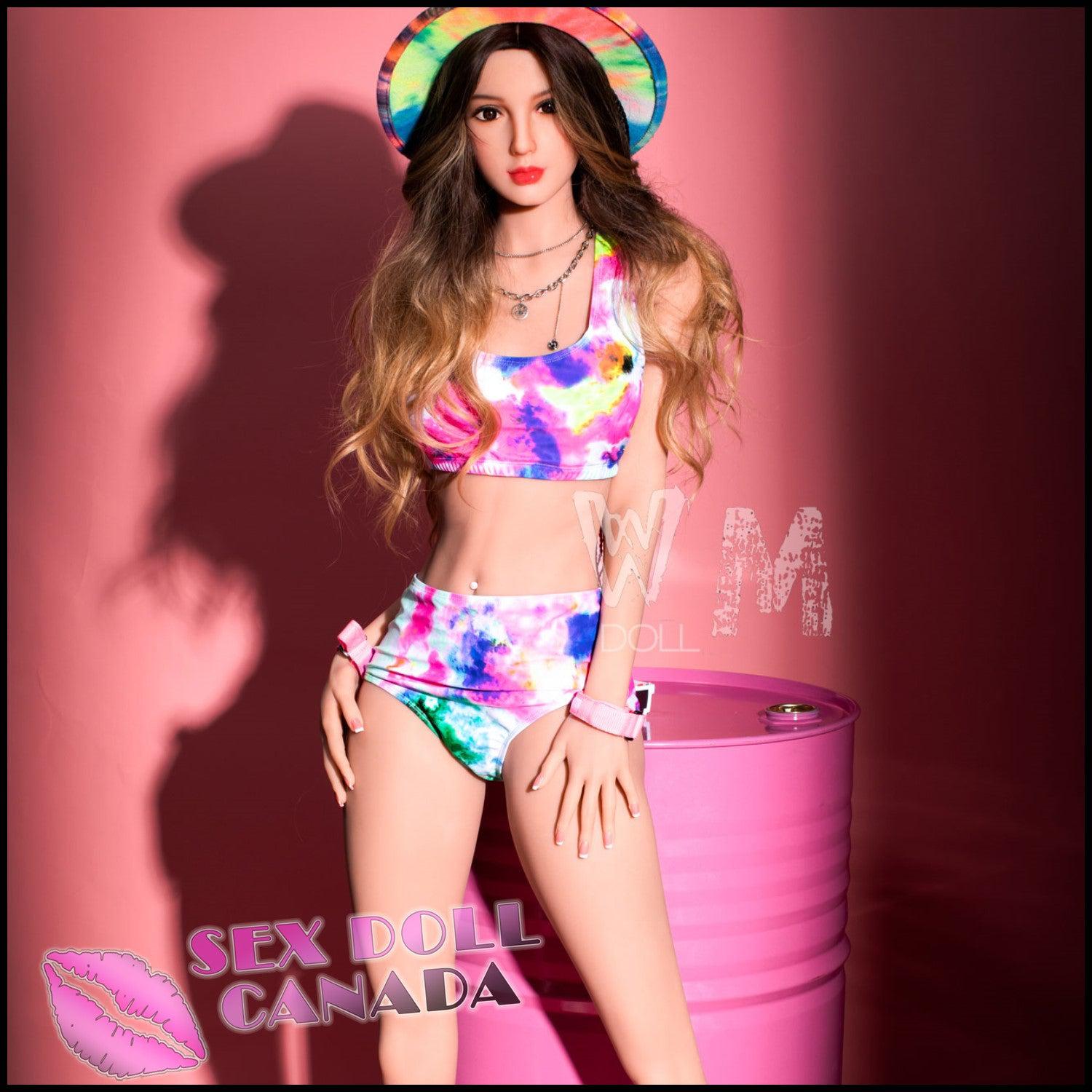 WM Doll Realistic Sex Doll Small Waist Brunette Hair Curvy Full Body