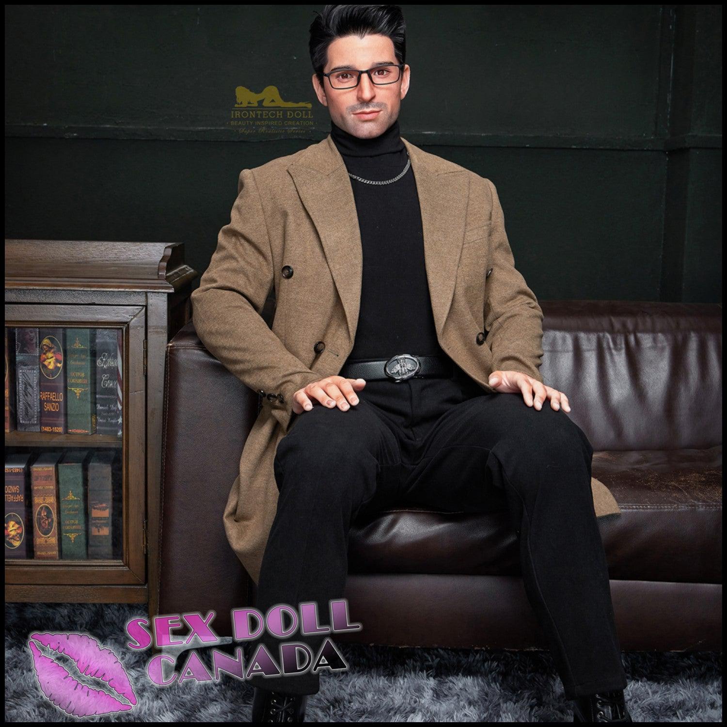 IRONTECH Realistic Sex Doll Black Hair Male,Gay Big Tits Breasts