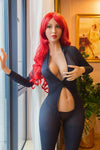 Real Sex Doll 170 (5'7") DD-CUP Fire Red Kinley - Thick Thighs - SM Life Size - TPE Doll - SD Canada