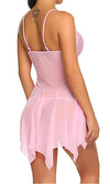 Real Sex Doll IN-STOCK - Clothing - Pink Babydoll Lingerie Outfit Life Size - Clothing - SD Canada