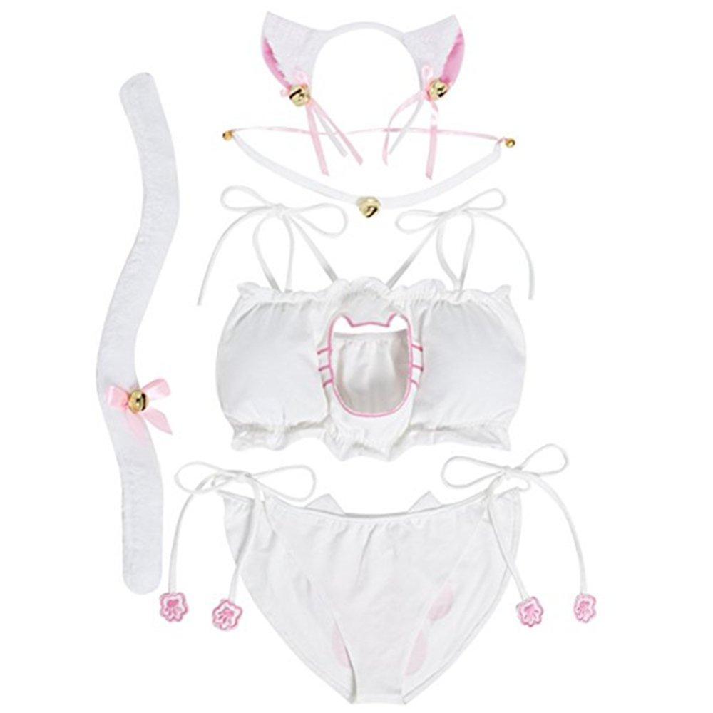 Real IN-STOCK - Clothing - Sexy Kitten Costume - White Cat